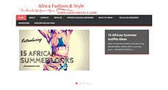 Desktop Screenshot of africashionstyle.com