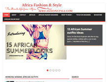 Tablet Screenshot of africashionstyle.com